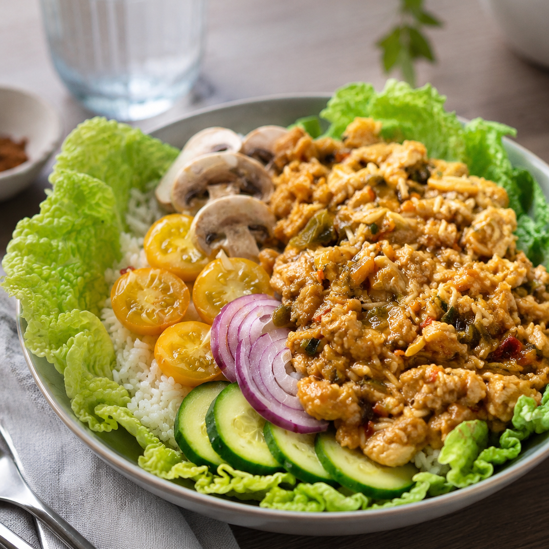 SPEZZATINO VEGAN CON VERDURE E RISO BASMATI