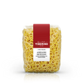Confezione trasparente di pasta Anellini Siciliani Tiberino 1888, pasta di semola di grano duro, con etichetta rossa e bianca.