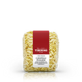 Confezione trasparente di Cavatelli Pugliesi Tiberino 1888, pasta di semola di grano duro italiano Saragolla, con etichetta rossa e beige.