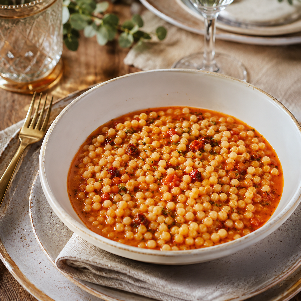 Zuppa di pasta alla tirolese con verdure e paprica dolce