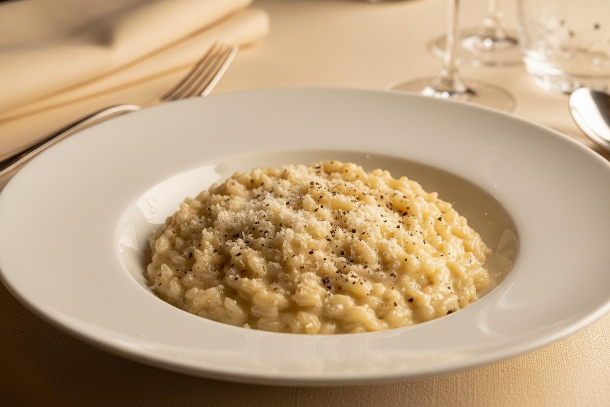 Risotto Cacio e Pepe (Vegan Gourmand)