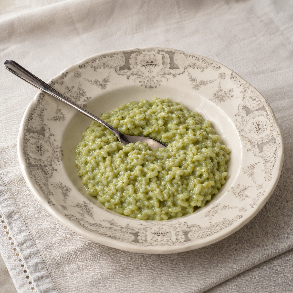 risotto agli spinaci alla toscana