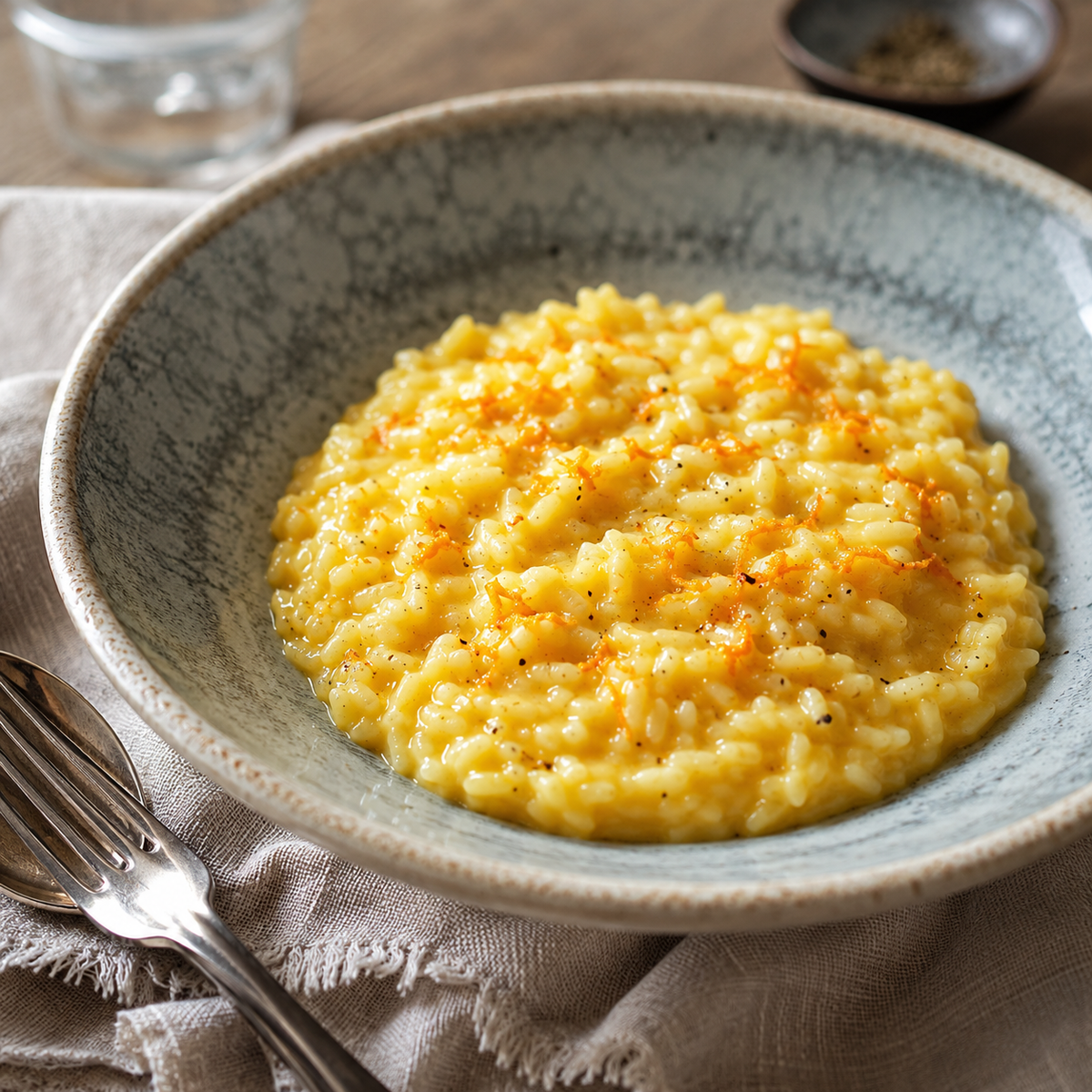Risotto "Amalfi" con scorzette d'arancia