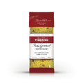 Confezione rossa e trasparente di Riso Carnaroli con Curry e Uvetta Tiberino 1888, 200g, 2 porzioni.